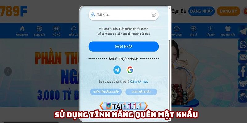 Tự lấy lại password 789f khá đơn giản